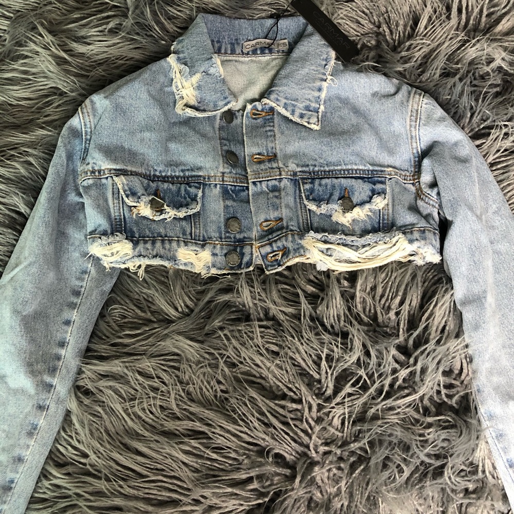 Carmar Jean Jacket Cropped